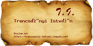 Trencsényi István névjegykártya